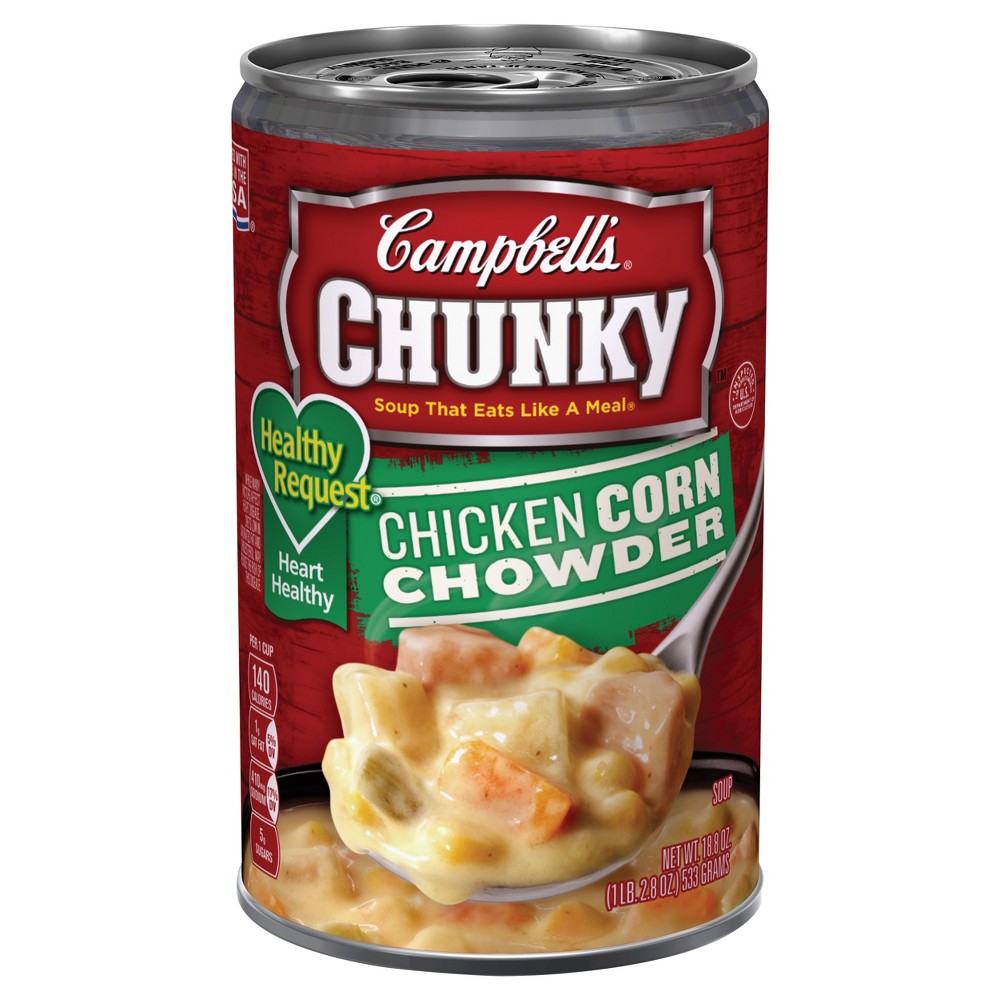 UPC 051000180353 product image for Campbell's Chunky Healthy Request Chicken Corn Chowder Soup - 18.8oz | upcitemdb.com