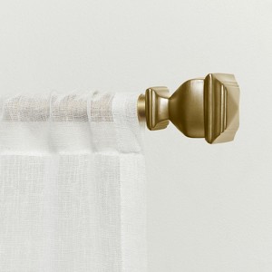 Exclusive Home Napoleon 1" Indoor/Outdoor Curtain Rod and Finial Set - 1 of 3