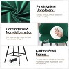 Bekrvio 30" Bar Height Stools - Swivel Velvet Barstools with Back, Modern Upholstered High Chairs for Kitchen Counter, Home Pub - 4 of 4