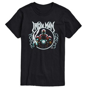 Men's - Marvel - Iron Man Metal Short Sleeve Graphic T-Shirt - 1 of 4