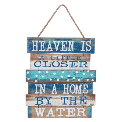 Beachcombers Heaven Closer 6 Slat Sign 23.25 x 0.25 x 15 Inches.
