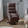 HOMCOM Electric Lift Recliner Massage Chair Vibration, Living Room Office Furniture - 2 of 4