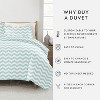 Chevron & Polka Dots Pattern Premium  3PC Duvet Cover & Shams Set, Ultra Soft, Easy Care - Becky Cameron - 3 of 4