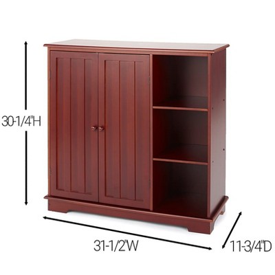 The Lakeside Collection Beadboard Buffet Cabinet - Sideboard with Storage