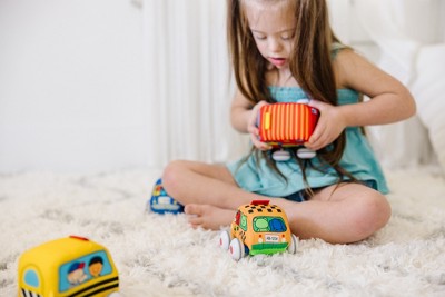 Melissa Doug K's Kids' Pull-Back Vehicle Set Soft Baby Toy Set