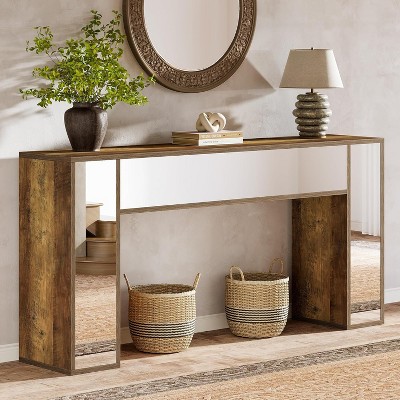 Tribesigns 62.99-Inch Mirrored Console Table
