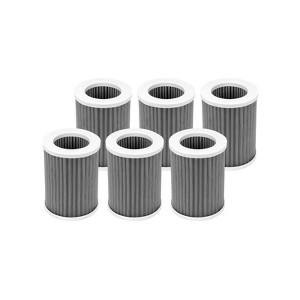 Nispira PEPERSFIL Purezone Replacement Filters For Car Air purifier Pure Enrichment Air Purifier Mini Portable (PEPERSAP) HEPA Activated Carbon, 6 Pk - 1 of 4