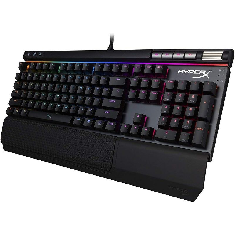 HyperX HX-KB2BL2-US/R1 Alloy Elite RGB Mechanical Clicky Cherry MX Blue Switch Gaming Keyboard Black Certified Refurbished, 3 of 5