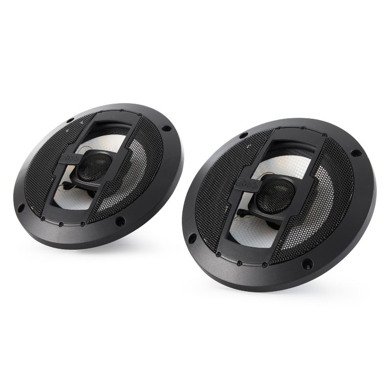 Boss Audio Systems R63 Riot 6.5 Inch 300 Watt 3-Way 4 Ohm Full Range Car Audio Coaxial Stereo Speakers with Tweeter and Poly Injection Cone, Pair, 2 of 7