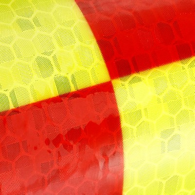 fluorescent yellow/red