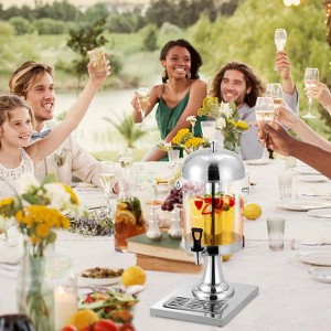 8L Beverage Dispenser, Hot & Cold Drink Dispensers for Home Parties Buffet Catering, Stainless Steel Water Juice Dispenser - 1 of 4