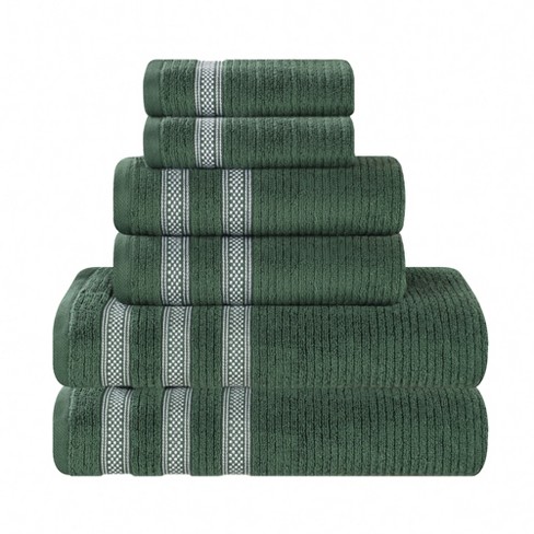 Blue Nile Mills 8 Piece Cotton Towel Set - 2 Pack Bath Towels For