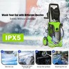 SUGIFT 1800W Electric Pressure Washer, 3500 PSI, 5 Nozzles, 26FT Hose, Portable for Home, Car & Patio Cleaning with Fixed Brush & Auto-Stop, IPX5 - 4 of 4