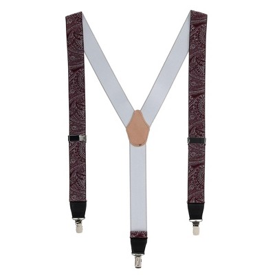 CrookhornDavis Men's Paisley Way 35mm Clip End Elastic Braces