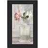 HomeRoots Cottage Peach Rose Black Framed Print Wall Art - 4 of 4