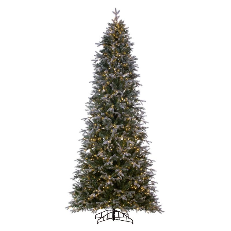 Vickerman Artificial Frosted Slim Douglas Fir Christmas Tree, 1 of 7