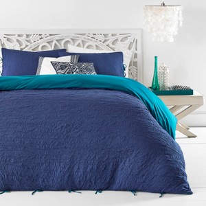 Full/Queen Amara Comforter Set Navy - Azalea Skye, Blue