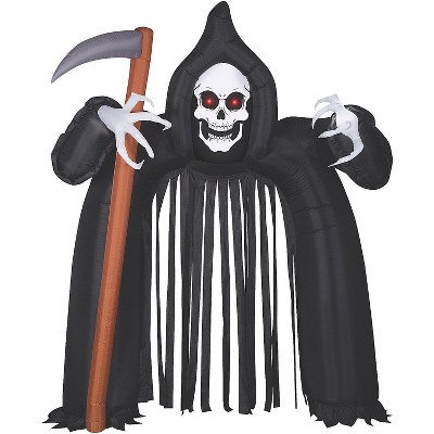 Gemmy Inflatable Archway Reaper Halloween Decoration - 9.5 ft x 7.25 ft - Black