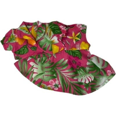 Doll Clothes Superstore  Handmade Tropical Print Dress for 18-Inch Girl Dolls