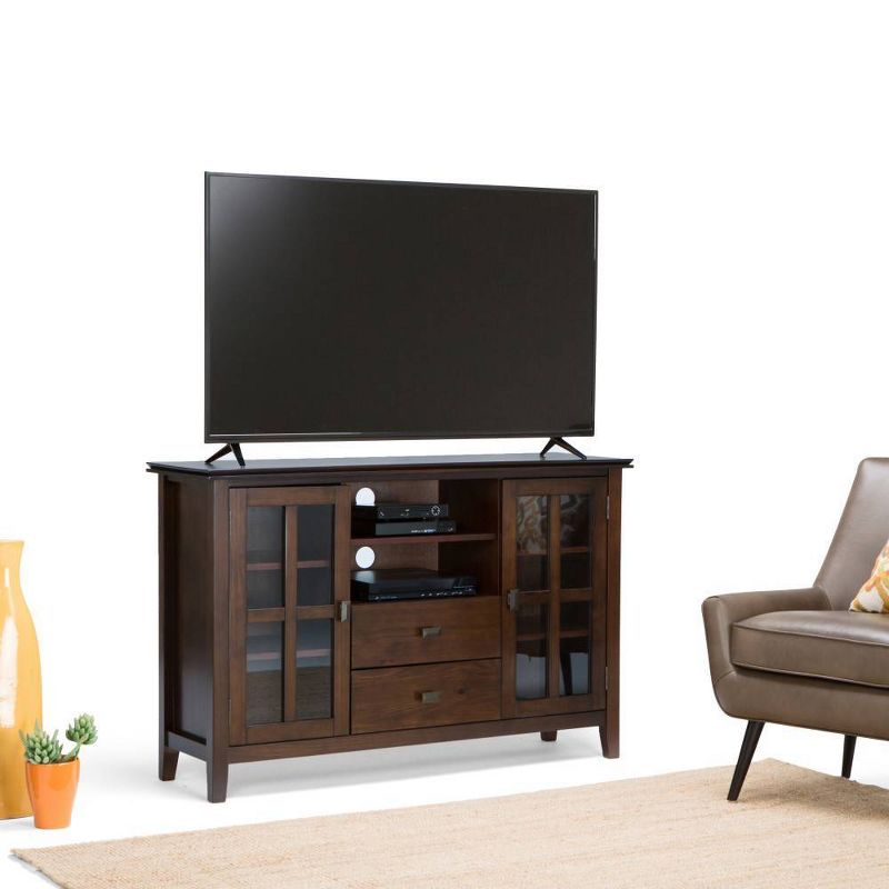 Stratford Solid Wood Tall TV Stand for TVs up to 55" - WyndenHall, 2 of 10