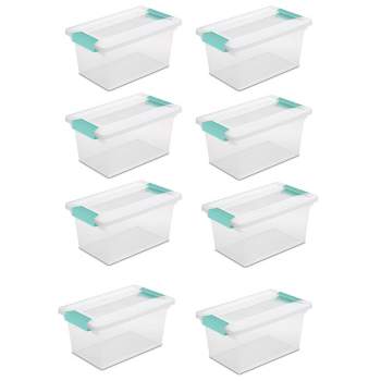Sterilite Mini Clip Box, Stackable Small Storage Bin with Latching Lid, 6  Pack, 6pk - Kroger
