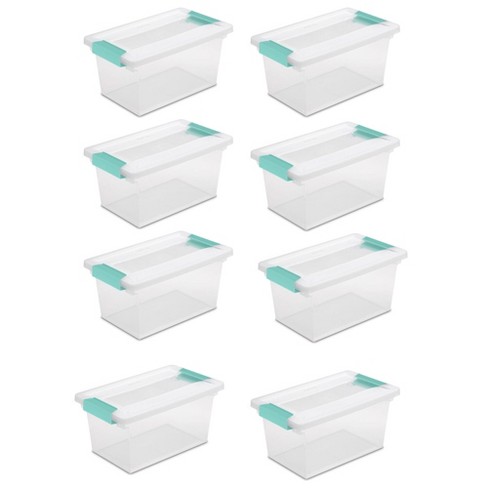 Sterilite 4-pack Clear Plastic Stackable Storage Container With Latching Lid  - Clear : Target
