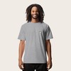 Dalix Cappuccino Embroidered Cotton Relaxed Boxy Fit Short Sleeve Crewneck Tee Shirt Mens - 2 of 4