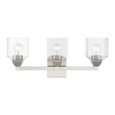 Livex Lighting Aragon 3 - Light Vanity in  Brushed Nickel
