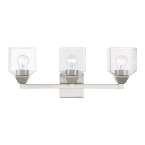 Livex Lighting Aragon 3 - Light Vanity in  Brushed Nickel - 1 of 4