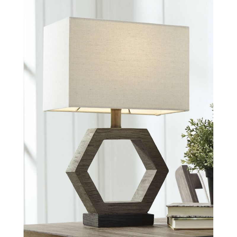 Marilu Table Lamp Gray/Brown - Signature Design by Ashley, 2 of 4