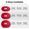 CAVINAS Faux Fur Bean Bag Chair, 4Foot Cozy and Stretchable Fabric Lounger for Children and Adults, Filled with Shredded and Memory Foam - 2 of 4