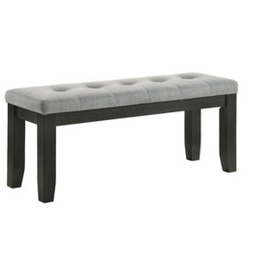 TiramisuBest Industrial Counter-Height Bench - Light Gray Foam-Cushioned Seat for Kitchen & Dining - 1 of 4