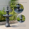 Teamson Home 52" 2-Tier Icy Stone Cascading Fountain Antique Copper - 4 of 4