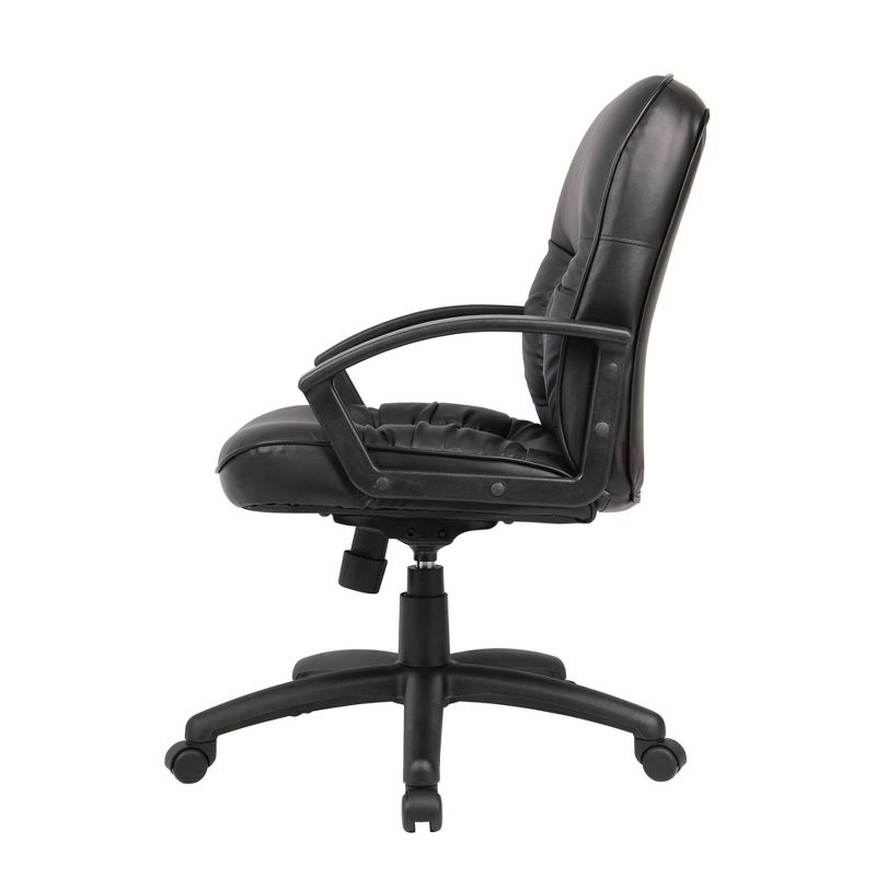 Mid Back Leatherplus Chair Black - Boss Office Products, 6 of 9