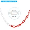 Unique Bargains Adjustable Crowd Control Driveway Plastic Chain Barrier with Snap Hooks - 2 of 4