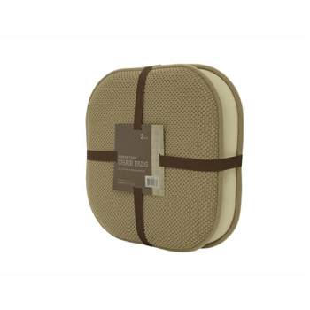 Memory Foam Chair Cushion For Dining Room, Kitchen, Outdoor Patio And Desk  Chairs- Machine Washable Pad With Nonslip Back By Hastings Home- Taupe :  Target