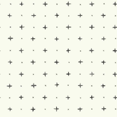 RoomMates Cross Stitch Magnolia Home Wallpaper Black/White: Self-Adhesive, Peelable, Repositionable, Modern Polka Dots