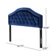 Contemporary Camelback Upholstered Headboard Full/Queen Size with Button Tufted Diamond Stitch & Nailhead Accents -Christopher Knight Home - 4 of 4