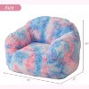 Bean Bag Chair Faux Fur Bean Bag Sofa with High-Density Foam Filling, Cozy Kids & Adult Lazy Chair with Armrests for Living Room - 2 of 4