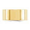 Black Bow Jewelry 10mm 10K White or Yellow Gold Flat Comfort Fit Band - 2 of 4