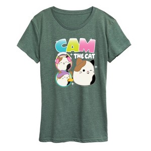 Women's - Squishmallows - Cam The Cat Short Sleeve Graphic T-Shirt - 1 of 4