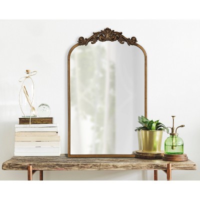 Arendahl Baroque Gold Arch Wall Mirror 35.5"x24"