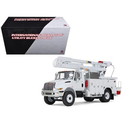 International DuraStar Utility Bucket Truck "Altec" White 1/34 Diecast Model by First Gear