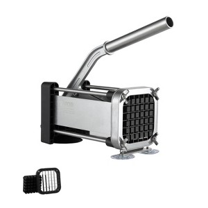 VEVOR French Fry Cutter, Potato Slicer with 1/2-Inch Stainless Steel Blade, Manual Potato Cutter Chopper with Suction Cups, Great for Potato - 1 of 4