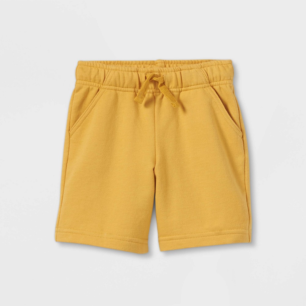 Toddler Boys' Jersey Knit Pull-On Shorts - Cat & Jack Yellow 12M