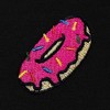 Dalix Donut Embroidered Hoodie Fleece Sweatshirt Zip Front Mens - 2 of 4