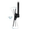 Mount-It! Full Motion Ceiling TV Mount Bracket | Fits 32 - 70 Inch Flat Panel TVs | Adjustable Height Telescoping Tilt and Swivel | 110 Lbs. Capacity - 4 of 4