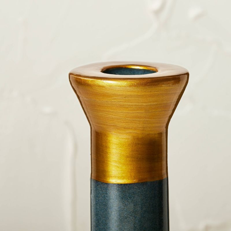 Teal Ceramic Candleholder - Opalhouse&#8482; designed with Jungalow&#8482;, 3 of 10