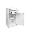 TopComfy Decorative Storage Cabinets White color modular wine bar cabinet Buffet Cabinet with Hutch for Dining Room, White, 17.8"*15.95"*35.43" - 3 of 4
