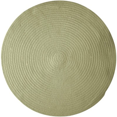 Colonial Mills Bristol Polypropylene Braided Round Rug, 4-Feet, Palm